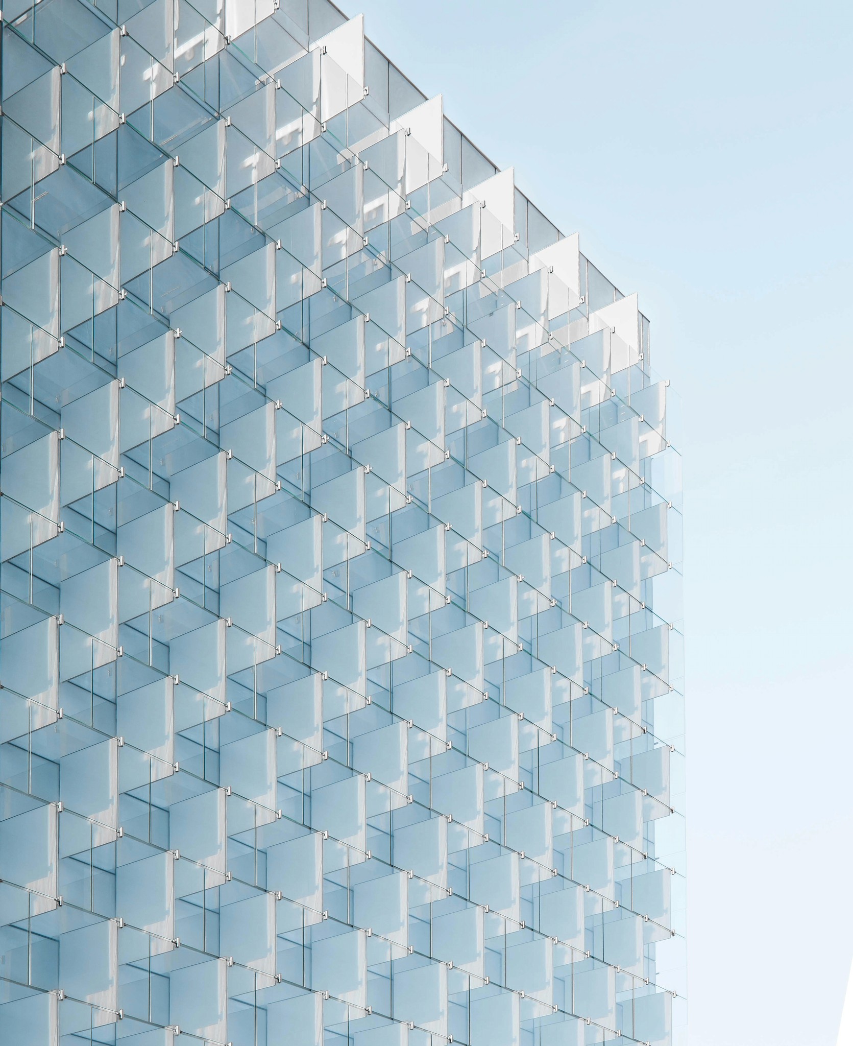 clear glass building
